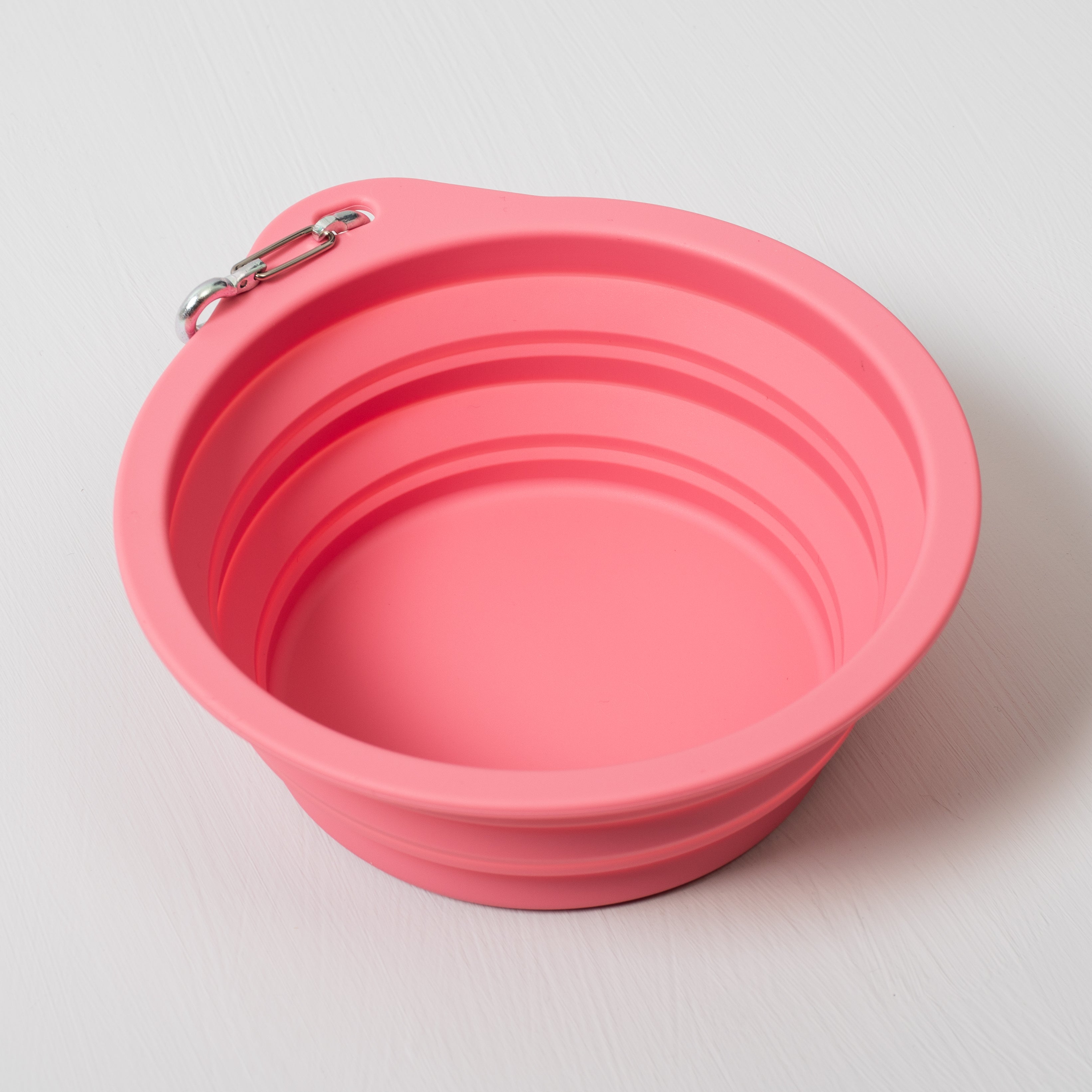 Draagbare Siliconen voerbak roze
