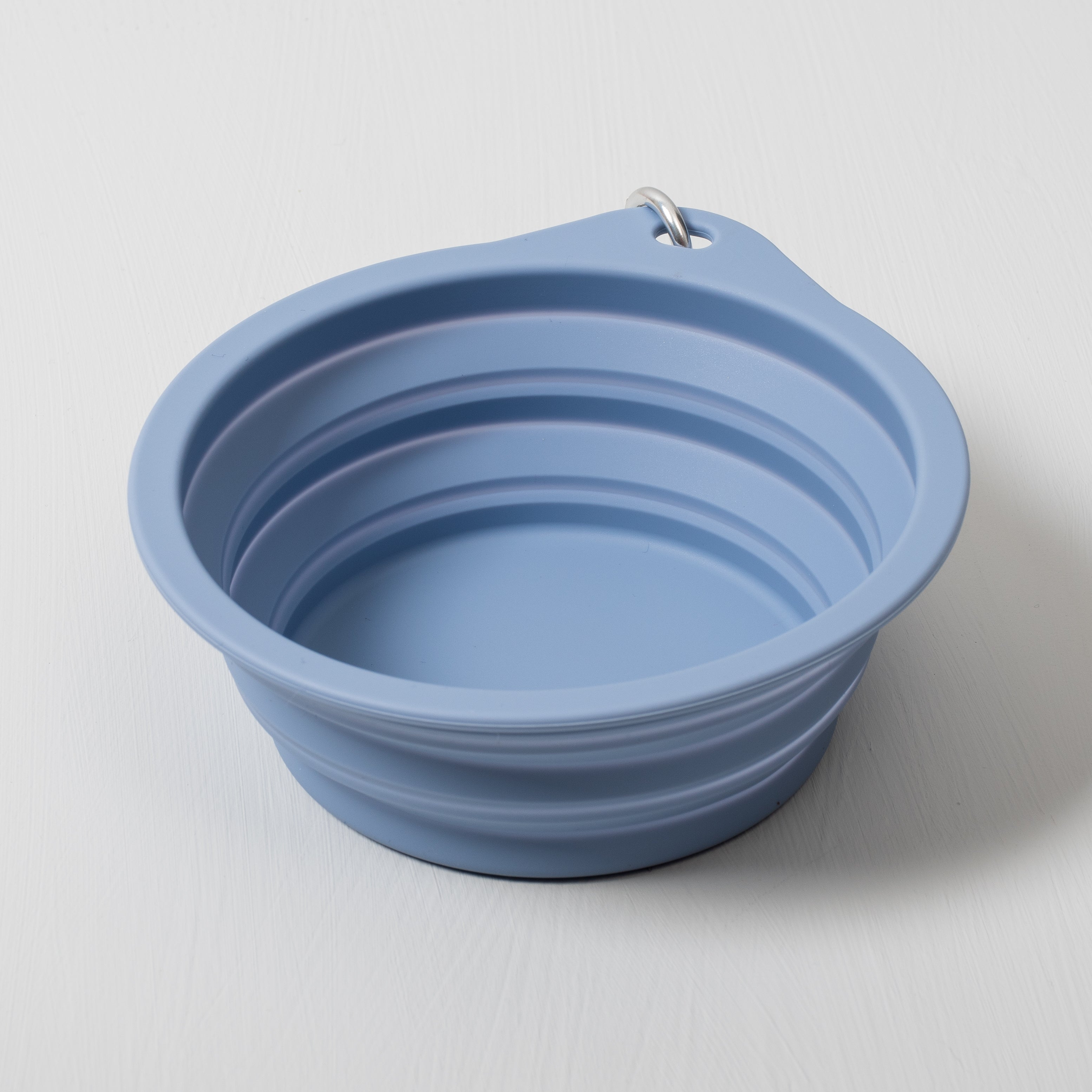 Draagbare Siliconen voerbak blauw
