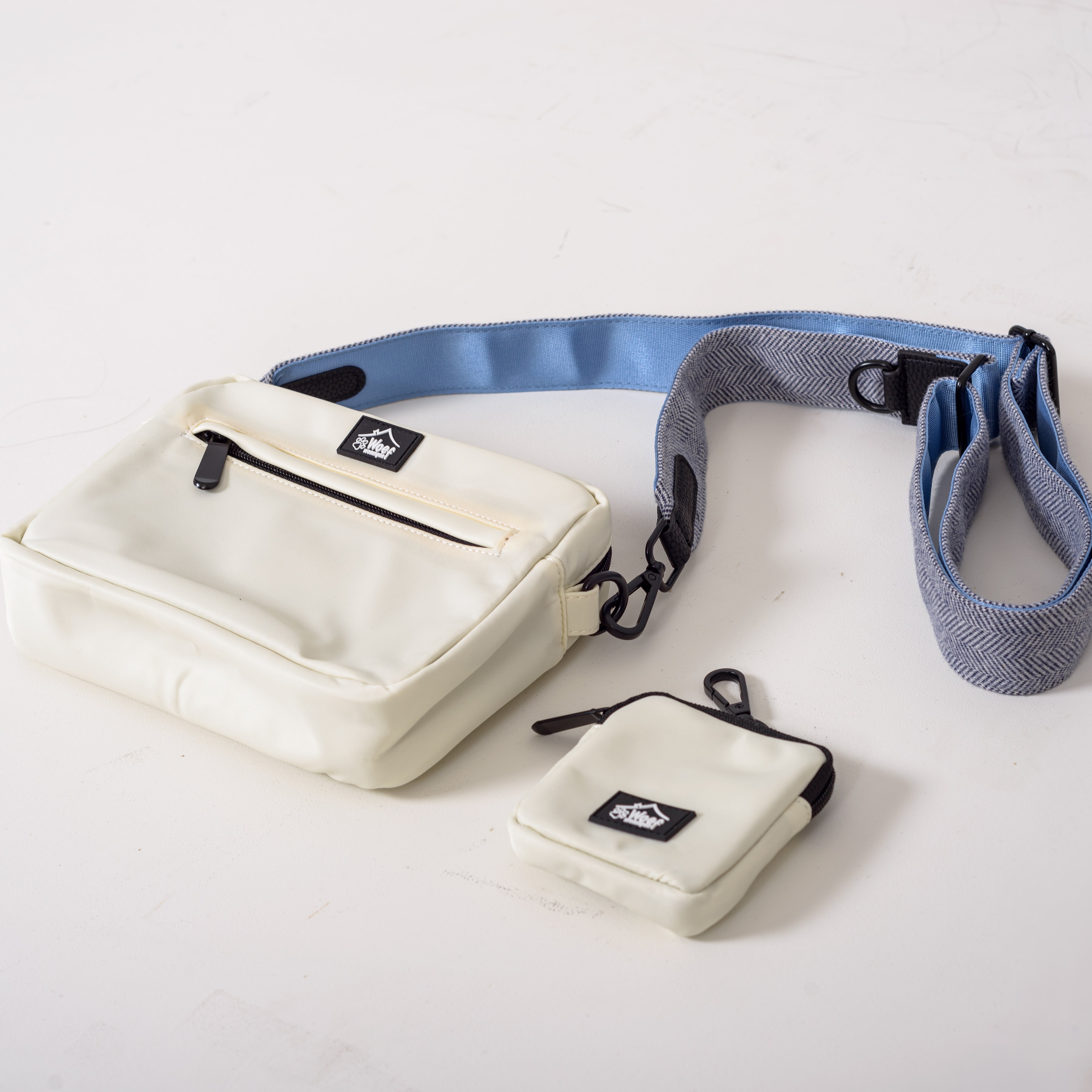 Witte tas voor honden accessoires