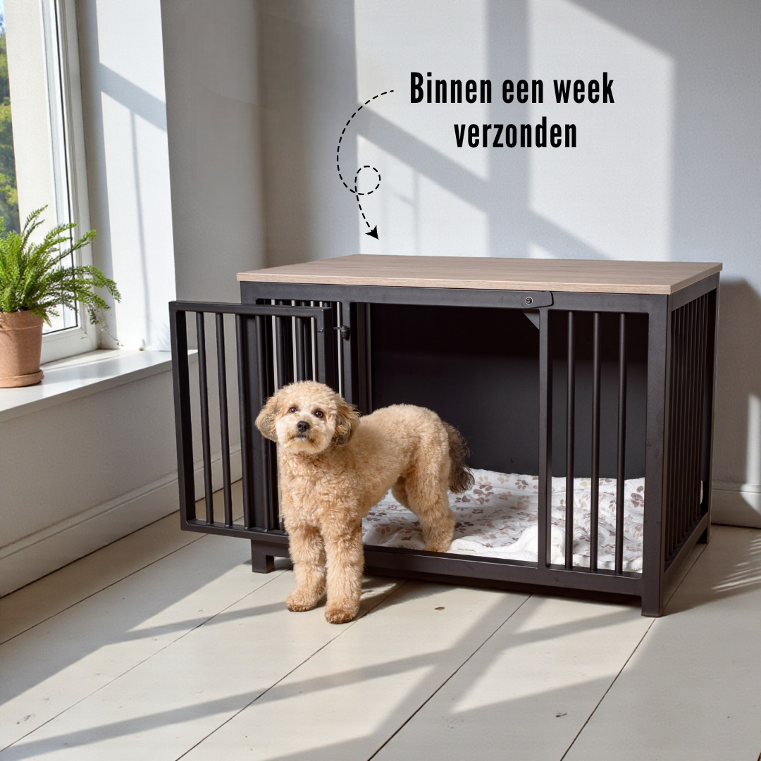 Hondenbench staal – stevig & veilig