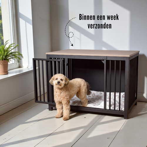 Hondenbench staal – stevig & veilig