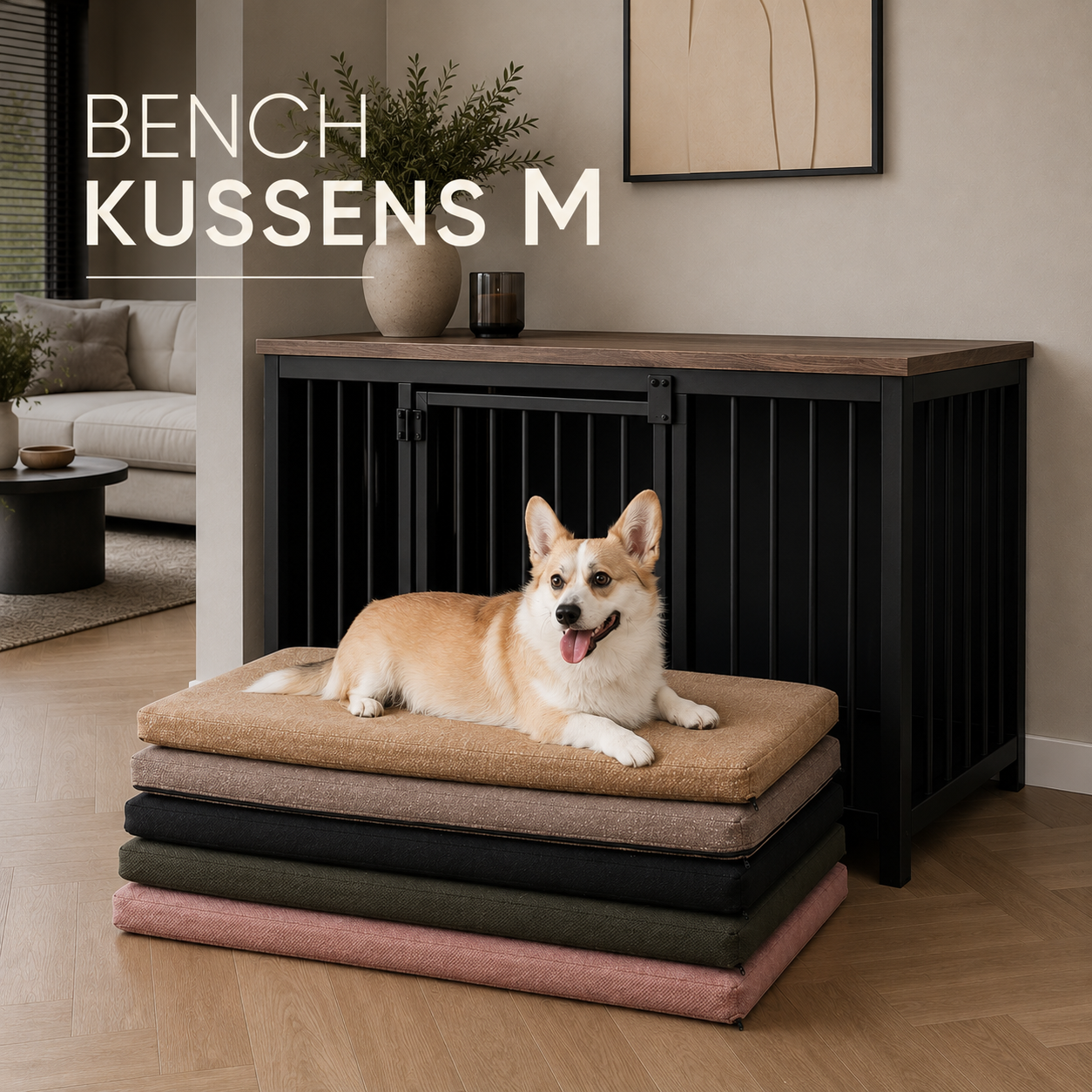 Hondenbench kussens standaard M