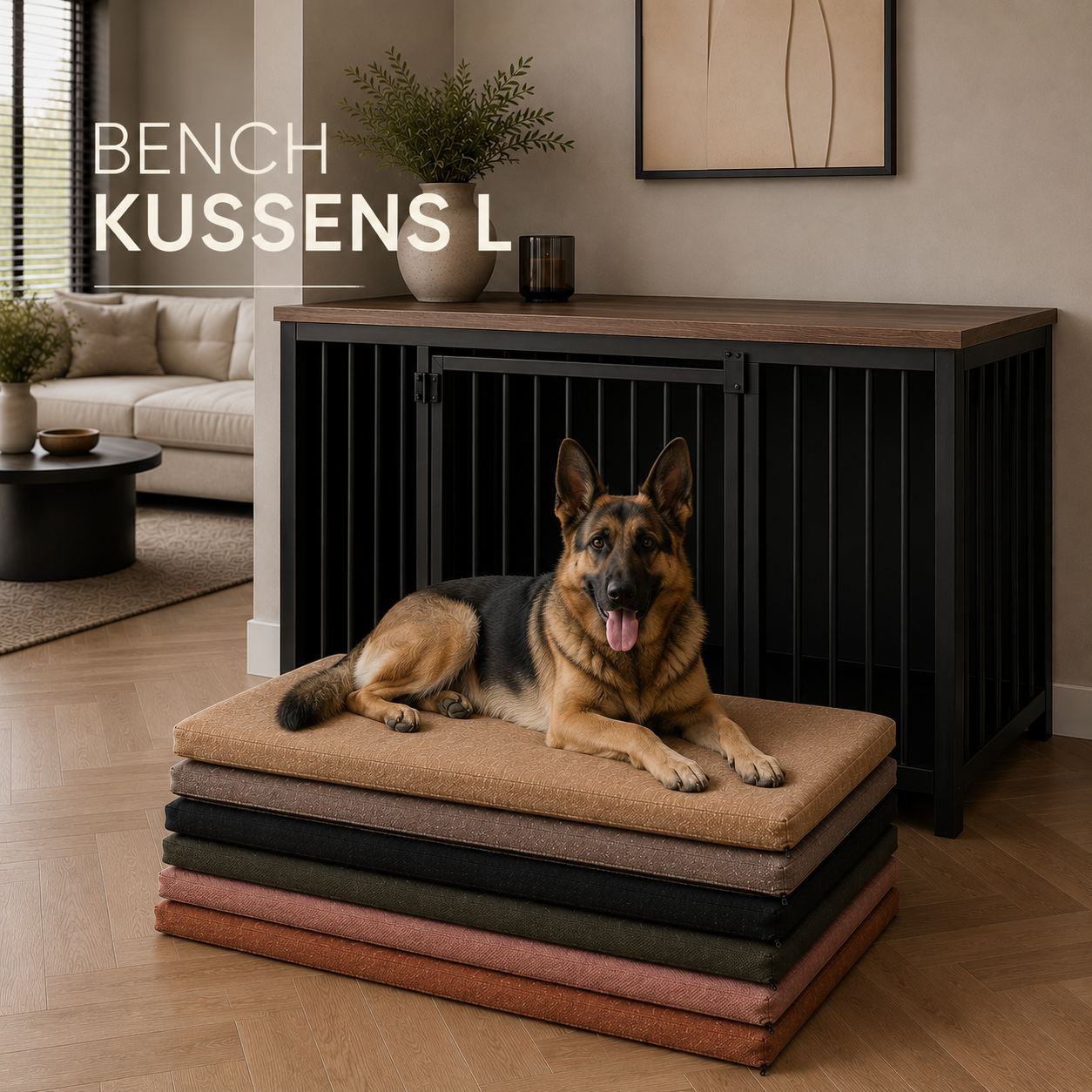 Hondenbench kussens standaard L