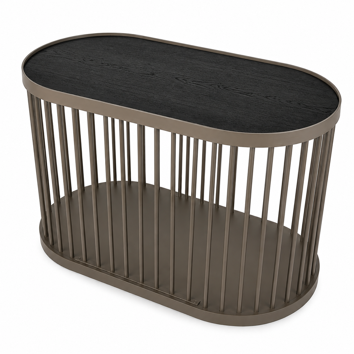 Ovale design hondenbench – sfeerfoto