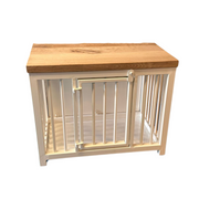 Standaard Bench S Wit met eiken ALLEEN AFHALEN!!