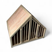 Huis S Hondenbench Gold en light oak ALLEEN AFHALEN!!